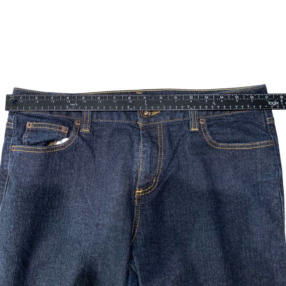 DKNY Jeans Women's Skinny Fit Dark Wash Denim Size 14 32" Inseam Stretch - Picture 5 of 9